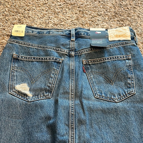 Levi's Classic Blue Denim Skirt NWT Premium White Tag - Picture 8 of 9